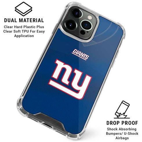 NFL New York Giants Team Jersey iPhone 16 Pro Clear Case